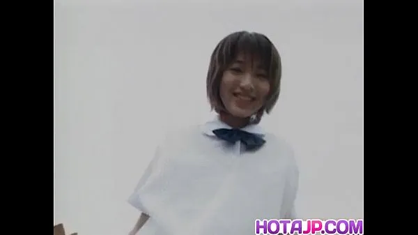 Nya Akane Yoshizawa in uniform gives blowjob färska filmer