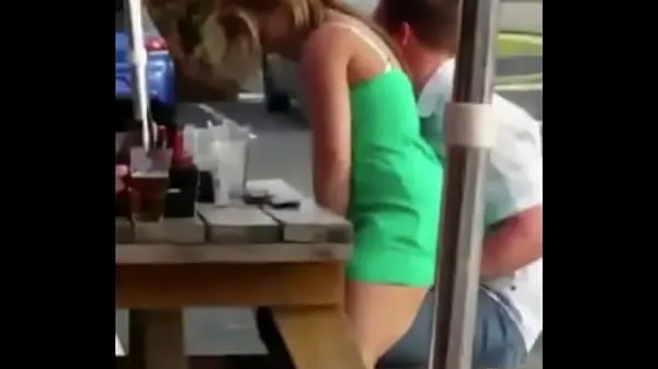Couple having sex in a restaurant Film baru yang segar