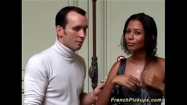 New black french babe picked up for anal sex fresh Movies