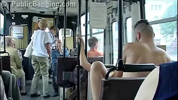 New Extreme public sex in a city bus with all the passenger watching the couple fuck fresh Movies