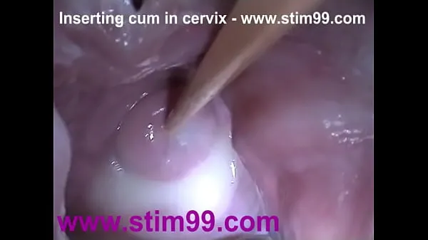 Nieuwe Insertion Semen Cum in Cervix Wide Stretching Pussy Speculum nieuwe films