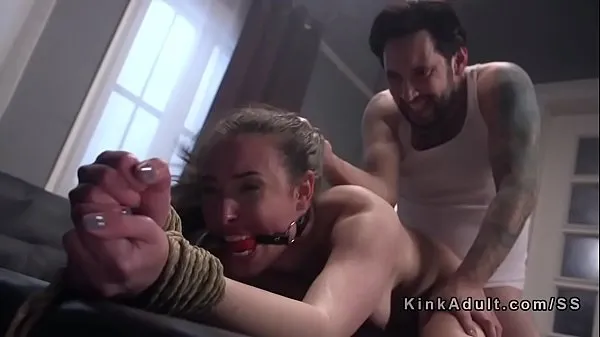 Nowe Tied up slave gagged and anal fuckedświeże filmy