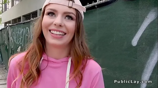 Új Teen with cap gets facial in public friss filmek