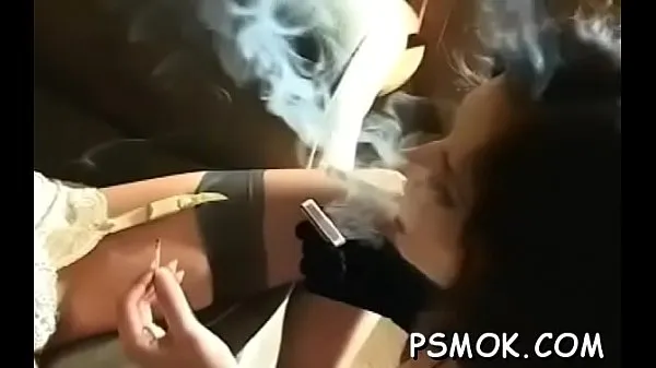 Smoking scene with busty honey Filem baharu baharu