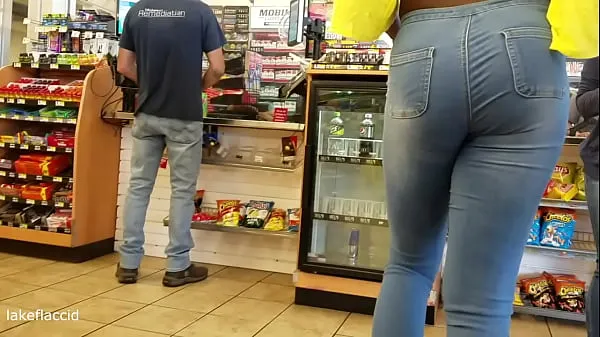 New Tall Ebony Shemale In Gas Station fresh Movies