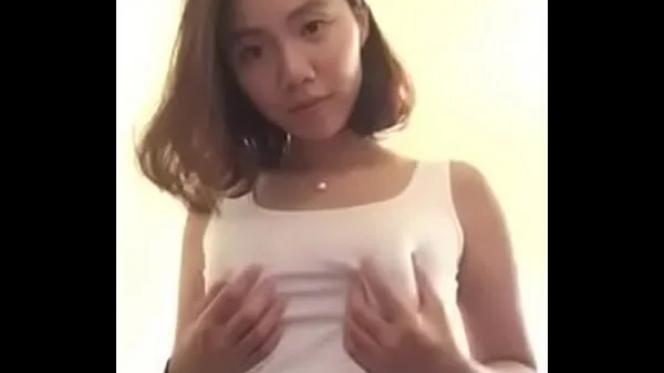 Nya Chinese Internet celebrities self-touch 34C beauty milk färska filmer