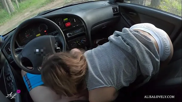 Novi Horny Passenger Sucks Dick While Driving Car and Fucks Driver POV - Alisa Lovely sveži filmi