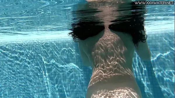 Super cute hot teen underwater in the pool naked Filem baharu baharu