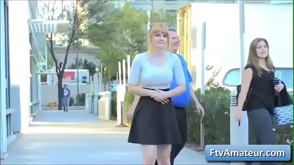 New Sexy natural big tit blonde teen amateur Alyssa flash her big boobs in a diner fresh Movies