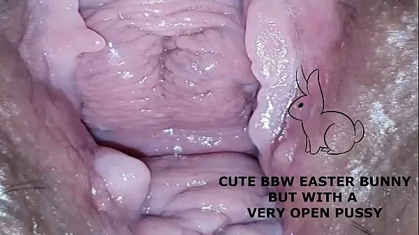 Nové Cute bbw bunny, but with a very open pussy nové filmy