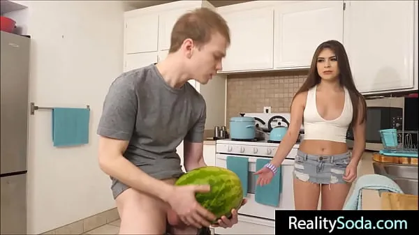 New step Brother fucks stepsister instead of watermelon fresh Movies
