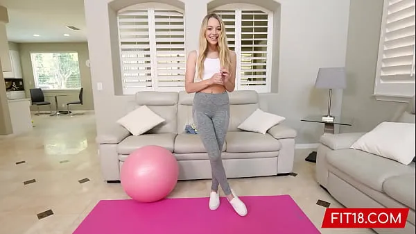 New FIT18 - Lily Larimar - Casting Skinny 100lb Blonde Amateur In Yoga Pants - 60FPS fresh Movies
