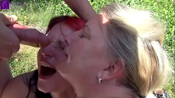 Nieuwe Stepmother and Stepdaughter were dirty used by countless men at a bathing lake! Part 2 nieuwe films