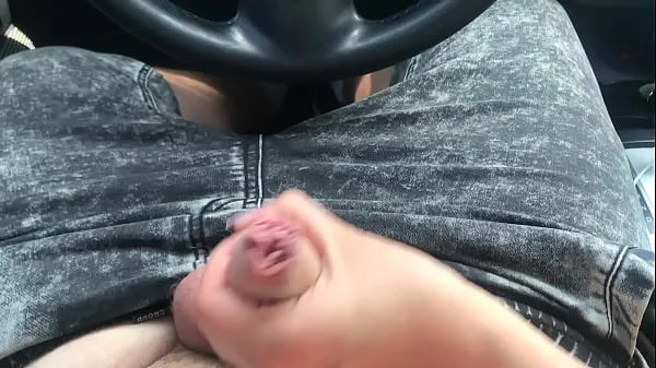 New Drove to the village, she showed her tits in the car and jerked off to me fresh Movies