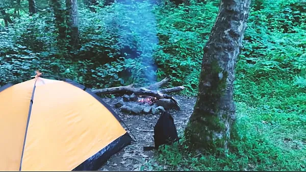 New Teen sex in the forest, in a tent. REAL VIDEO fresh Movies