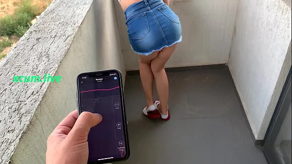 New Controlling vibrator by step brother in public places fresh Movies