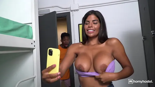 HORNYHOSTEL - (Sheila Ortega, Jesus Reyes) - Huge Tits Venezuela Babe Caught Naked By A Big Black Cock Preview Video Film baru yang segar