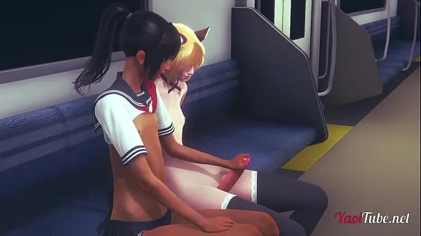 Yaoi Femboy - Nekoi with Simon 2 Sissy BoysHandjob and Footjoob - Sissy Trap Crossdresser Anime Manga Asian Japanese Game Porn Gay Film baru yang segar