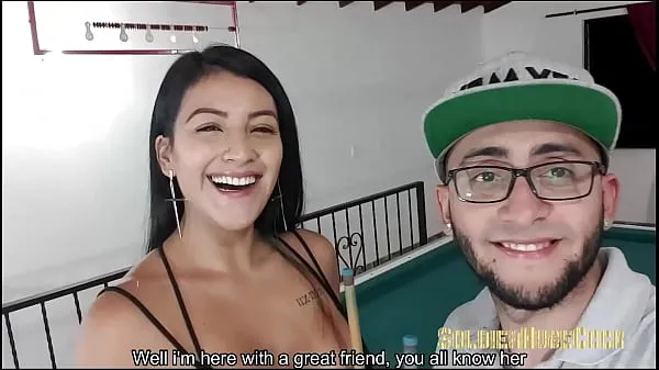 نئی Mariana Martix makes a bet with her friend Soldier and as a reward she gets fucked by his huge cock تازہ فلمیں