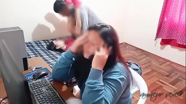 My wife's cuckold talking on the phone while I eat her best friend: the more distracted she is, the richer I fuck with her friend while she pays my house debts Phim mới mới