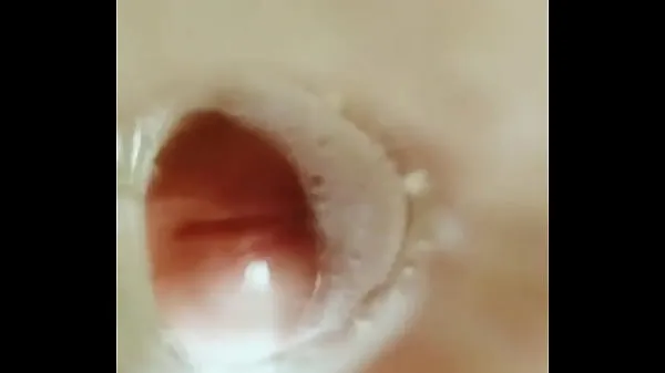 Nya Close-up of sperm in sextoy färska filmer