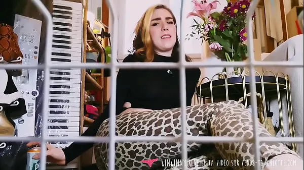 Nya POV - You are a submissive man in a cage humiliated by sexy French dominatrix färska filmer