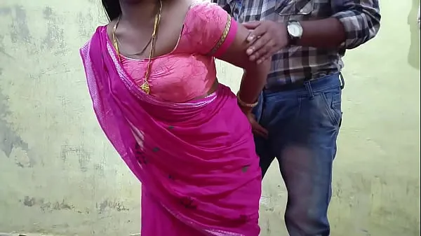 Sister-in-law looks amazing wearing pink saree, today I will not leave sister-in-law, I will keep her pussy torn Film baru yang segar