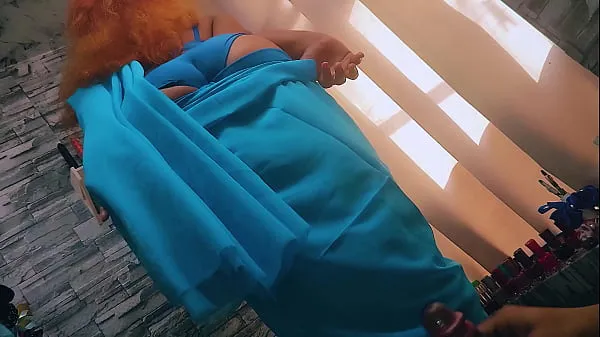 Nouveaux Saree portant une pipe profonde sexy Sheron et une baise de chatte dure nouveaux films