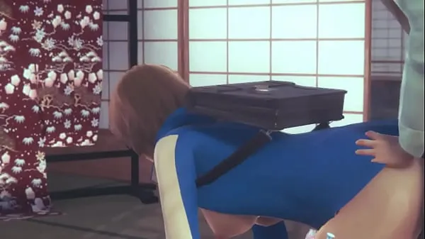 Neue Doa Lady Cosplay hat Sex mit einem Mann in einem japanischen Haus-Hentai-Gameplayfrische Filme