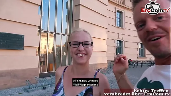 Nye German single girl next door tries real public blind date and gets fucked friske film