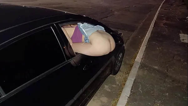 New Married with ass out the window offering ass to everyone on the street in public fresh Movies