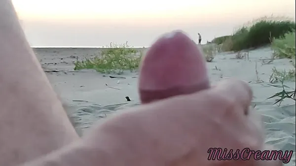 French teacher amateur handjob on public beach with cumshot Extreme sex in front of strangers - MissCreamy Phim mới mới