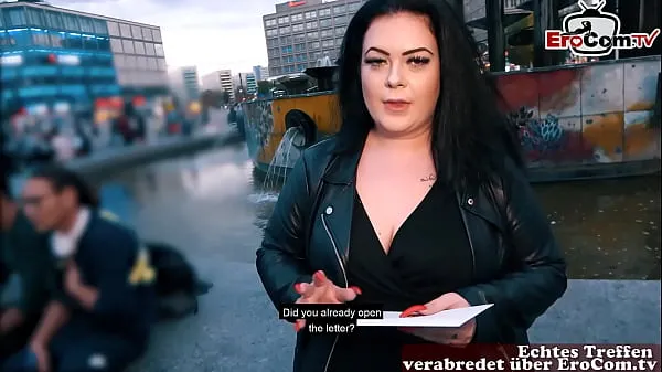 New German fat BBW girl picked up at street casting fresh Movies