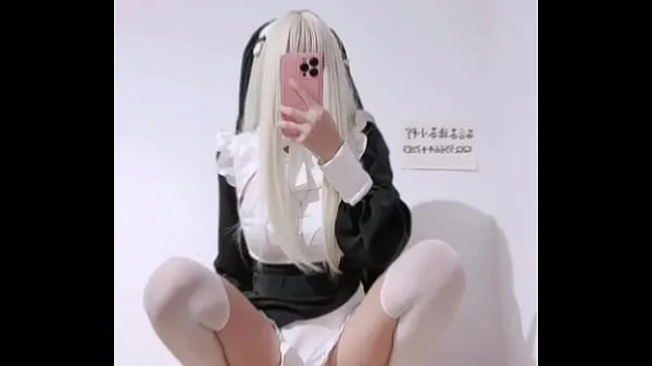 New The shy nun Mayuziii in white stockings is so perverted in private. She is inserting a fake dick into her pussy to masturbate. She is in heat and anyone can fuck her fresh Movies