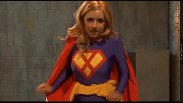 Supergirl heroine cosplay Film baru yang segar